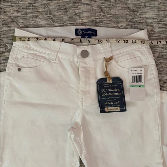 Democracy Ab Solution Ankle Skimmer Sz 8P NWT | Democracy White Skinny Jeans - - Picture 12 of 12